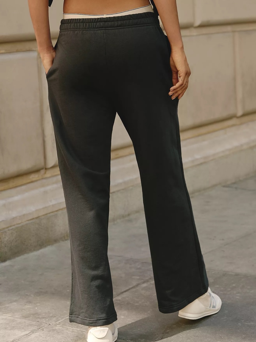Anthropologie Back When 100% Cotton Wide-Leg Sweatpants - Picture 4 of 5